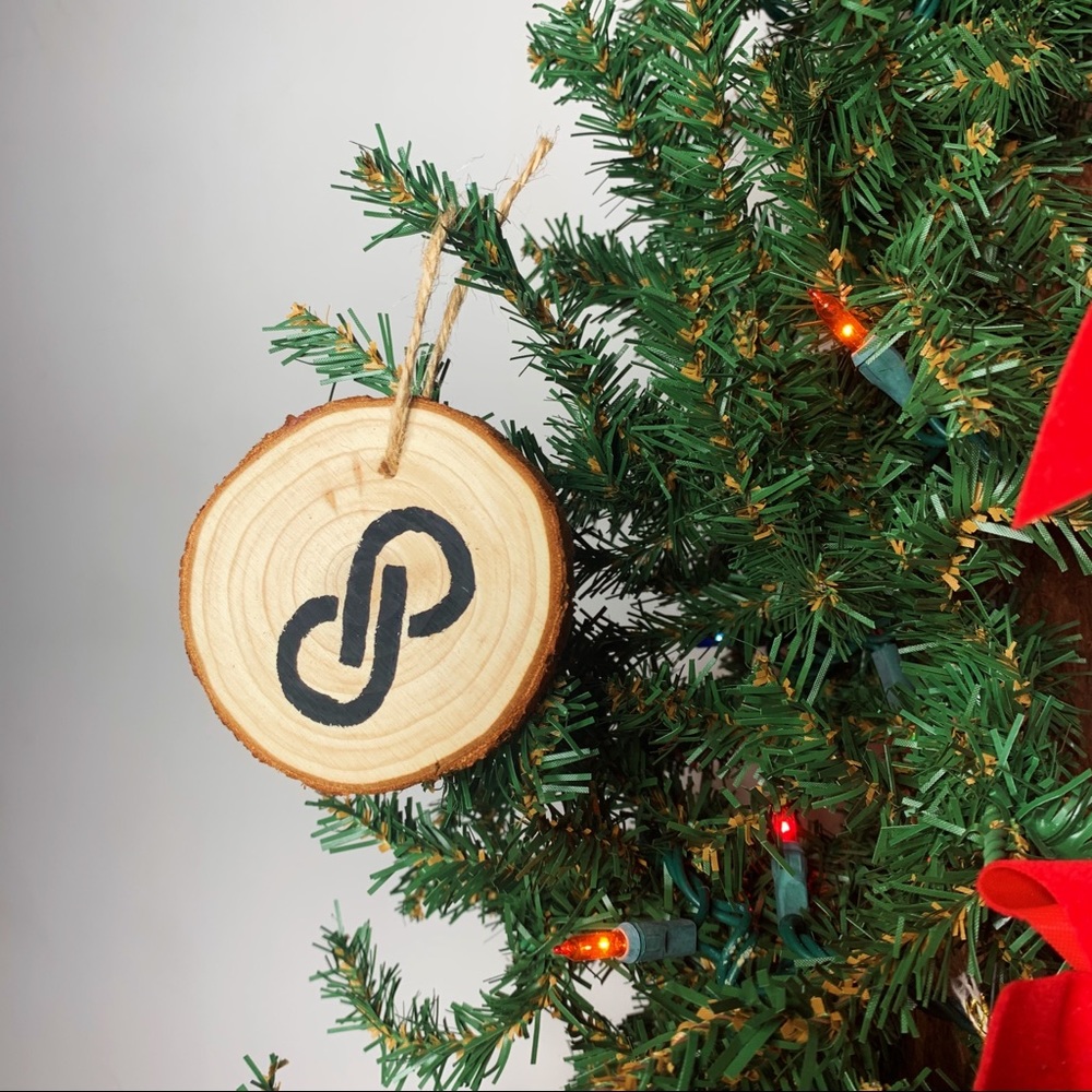 Wood Hand Painted Christmas Ornament